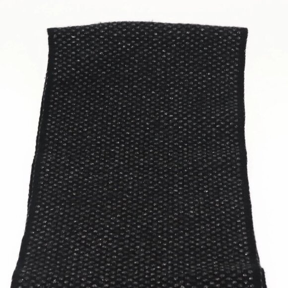 CHANEL Scarf Cashmere Black CC Auth BA5781 - Picture 2 of 10